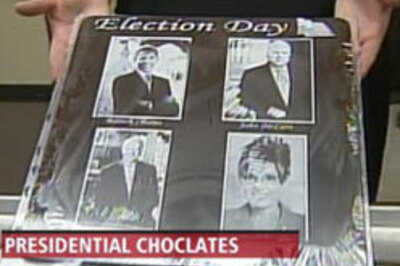 Sweet face-off: Obama, McCain etched on chocolates