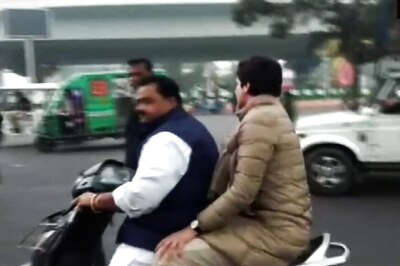 Cong Worker Receives Rs 6,100 Challan for Priyanka's Helmet-less Ride to Ex-IPS Officer's House in Lucknow