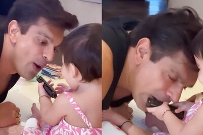 Bipasha Basu Shares Adorable Video of Devi Playing With Papa Karan Singh Grover, Fans Call it ‘Cute’; Watch