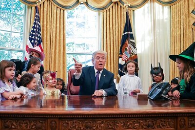 Trump Treats Reporters' Children on Halloween, 'Tricks' Their Parents