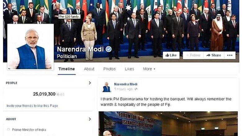 PM Modi crosses 25 million followers on Facebook, becomes second most followed after Obama