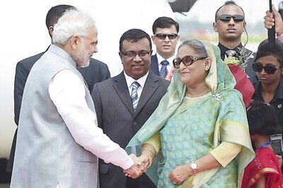 PM Modi Sets Protocol Aside, Receives Sheikh Hasina at Airport