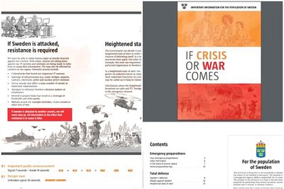 Fearing Russian Offensive, Sweden Tells Citizens to Prepare for Conflict in Cold War-Style Booklet