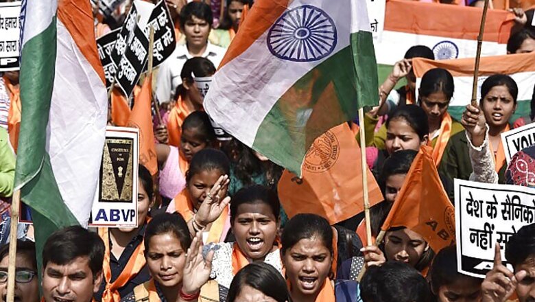 ABVP holds nationalism lecture at JNU, screens Indo-Pak match