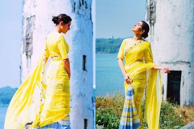 Sara Ali Khan Shines Brighter Than The Winter Sun In This Yellow Saree, Watch Video