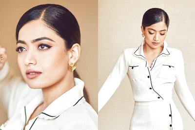 'Fresh Breeze' Rashmika Mandanna Slays In White Shirt, Skirt During Goodbye Promotions; See Pics