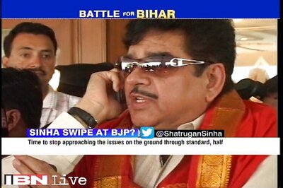 Shatrughan Sinha leaves BJP red-faced, says party on a sticky wicket in Bihar