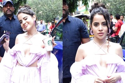 Uorfi Javed Shines Bright In Lilac Ruffled Outfit; Fans Call Her 'Apsara'