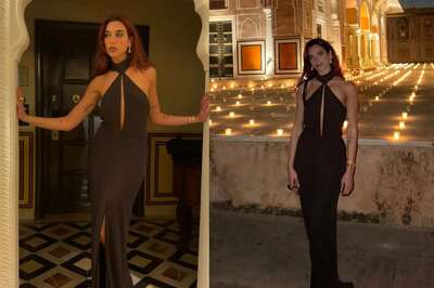 Dua Lipa Celebrated New Year's In Jaipur In A Black Slit Gown, The Perfect Cocktail Dress For This Season