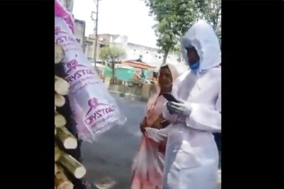 MP Shocker: PPE-Clad Health Worker Takes Juice Break With Patient in Ambulance, Says 'I Don't Have Covid, He Does'