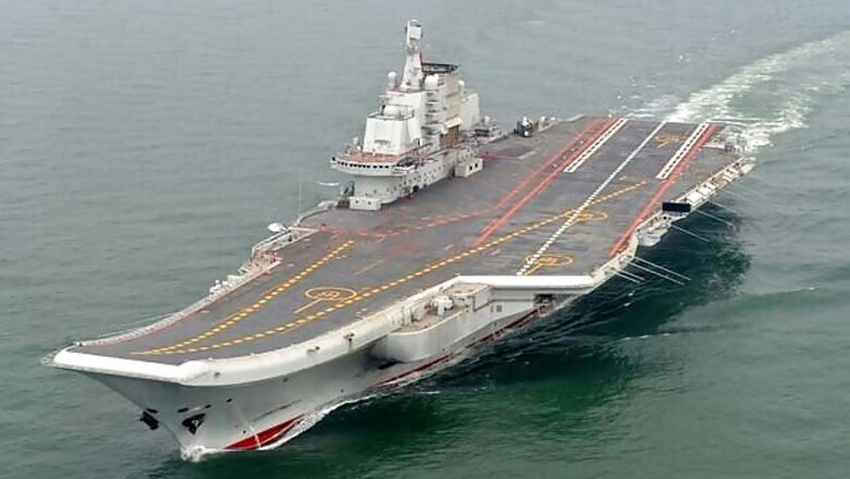 China's aircraft carrier sails through Taiwan Strait