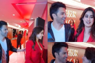 Janhvi Kapoor, Varun Dhawan Have A 'Bawaal' Reunion At Kill Premiere Party; Watch