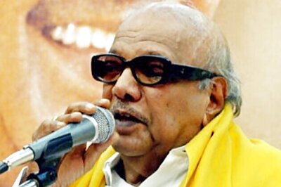 M Karunanidhi leads protest against land acquisition bill in Chennai