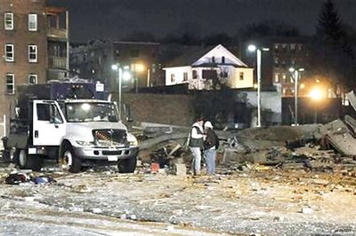 Gas explosion levels buildings in New England; 18 hurt