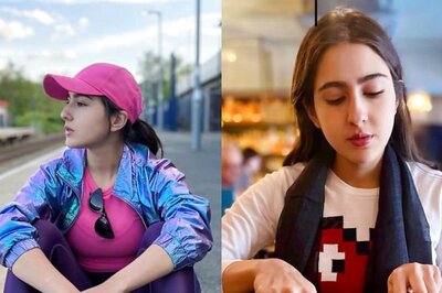 Sara Ali Khan Enjoys Mouth-Watering Dishes, Poses in Neon Outfits on the Streets of UK, See Pics
