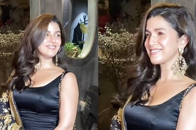 Nimrat Kaur Turns Heads In A Chic Black Gown With Golden Shawl At An Event, Video Goes Viral; Watch