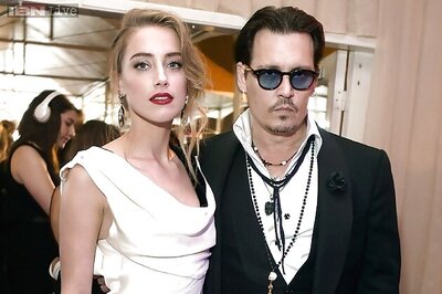 Johnny Depp walks down the aisle with Amber Heard