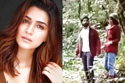 Kriti Sanon Jokingly Pushes Varun Dhawan in the River, the Latter Loses Balance