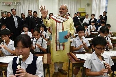 Narendra Modi narrates story of Hindu god Krishna to students at Japanese school