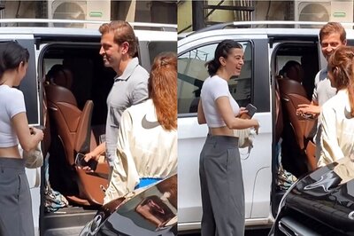 Hrithik Roshan, Saba Azad Opt For Stylish Casual Look As Couple Step Out In The City; Watch