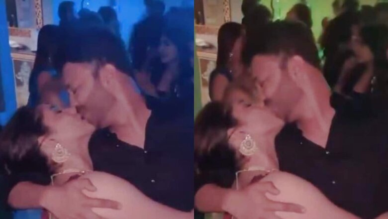 Ankita Lokhande and Vicky Jain Share a Passionate Kiss During Diwali Party