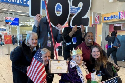 Wholesome Post Shows Airline Surprising 102-Year-Old WWII Veteran On Her Birthday