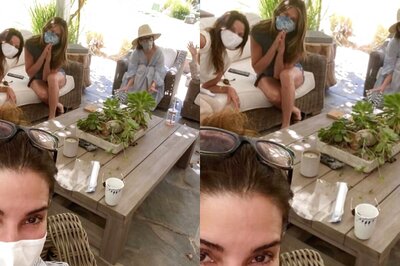 Jennifer Aniston Posts Pics from Sandra Bullock's Socially Distant Birthday Bash