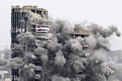 Impact Of Rubble Left Behind By Supertech Twin Tower Demolition