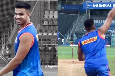Watch: Arjun Tendulkar Switches to Right-arm Pace Bowling Ahead of MI vs CSK, Lasith Malinga Reacts