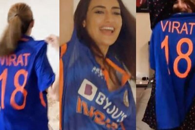 Surbhi Jyoti, Jasmin Bhasin, Nikki Tamboli Sport Virat Kohli's Number 18 Jersey Ahead of India's Match