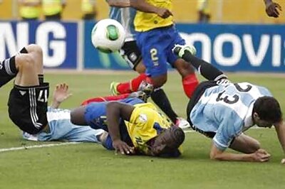 Argentina held to 1-1 draw by Ecuador