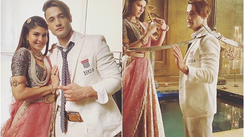 Asim Riaz and Jacqueline Fernandez Make a Handsome Pair Shooting for Holi Song, See Pics