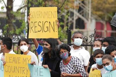 Sri Lankan Cabinet Ministers, Except PM Mahinda Rajapaksa, Resign En Masse Amid Economic Crisis