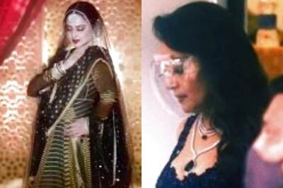 Rekha and Madhuri Dixit Get Clicked While Shooting for Dance Deewane 3