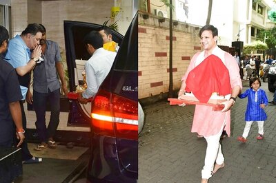 Despite Rain, Bollywood Celebrities Celebrate Ganesh Chaturthi With Gusto