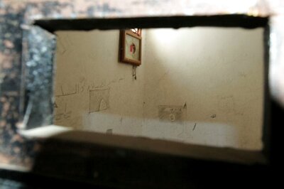 Pained Writings on the Wall of Former IS Prison in Syria