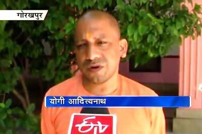 BJP MP Yogi Adityanath protests against poor civic amenities