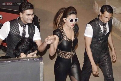Snapshot: Priyanka Chopra looks cool as ever as she wears a leather outfit for a performance