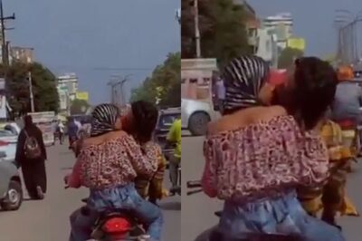 Jaipur Couple Caught Kissing on Speeding Bike, Viral Video Angers Social Media
