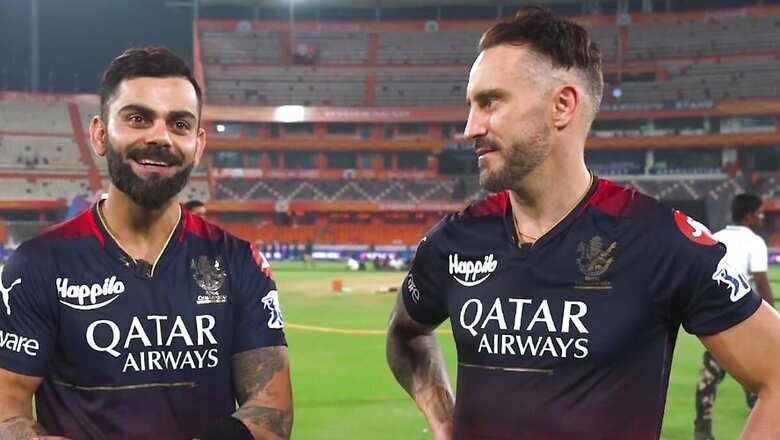 'Have Got a Gut Feeling That You'll Get a Hundred': Kohli Recalls Du Plessis Words Before the Chase vs SRH