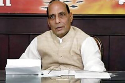 Rajnath's plane takes off in dark
