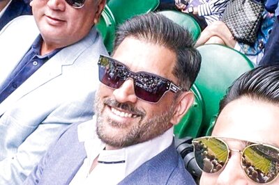 Watch: Indian Cricketing Royalty MS Dhoni and Kapil Dev at US Open