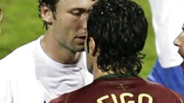 Figo escapes head-butt, will play Eng