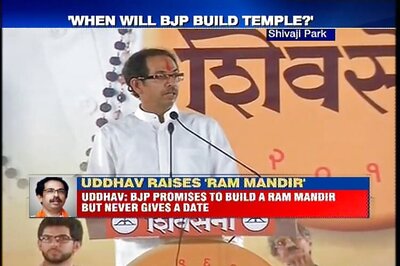 Shiv Sena chief Uddhav Thackeray rakes up Ram Mandir issue, takes dig at BJP for not fulfilling promise