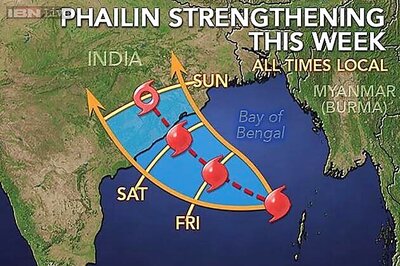 Odisha to evacuate 2 lakh people as cyclone Phailin approaches coastline