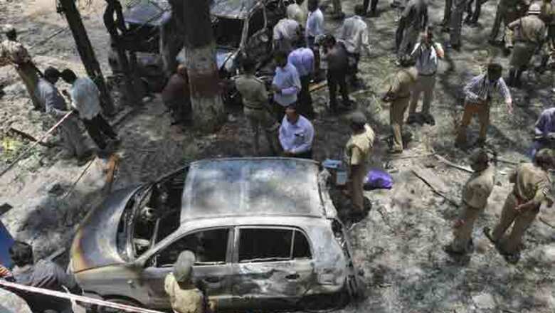 Chaotic scenes at Bangalore blast site