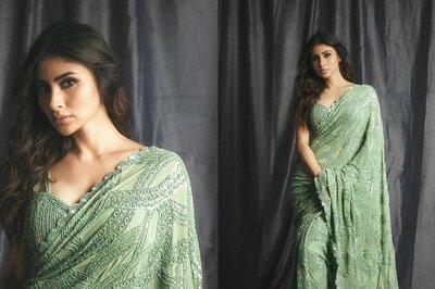 Mouni Roy Channels Her Love for Saree in Stunning Pics; BFF Disha Patani Calls Her 'Beautiful'