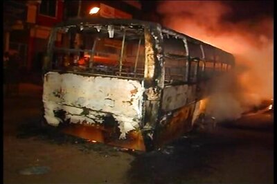 Bharat bandh: Public transport damaged in K'taka