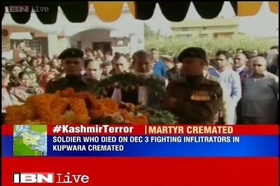 Guard of honour given to Subedar Ajay Vardhan for sacrificing his life for nation