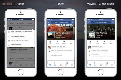 Facebook launches Save feature, lets users bookmark links, places, movies, TV, music for later use